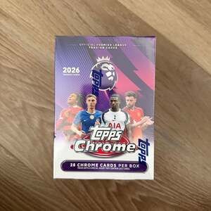 2026 Topps Premier League Chrome Factory Sealed Value Box-on Hand